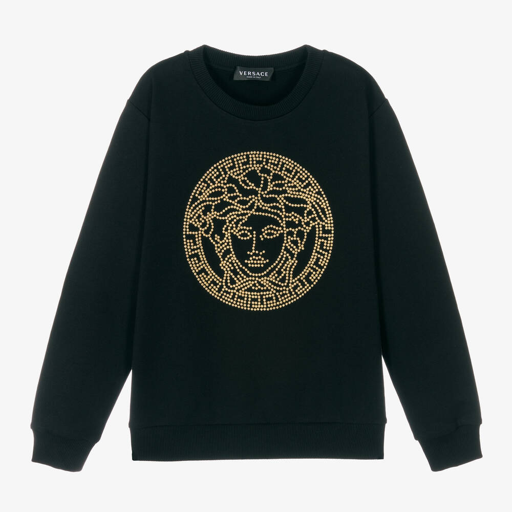 Versace - Sweat noir Medusa ado | Childrensalon