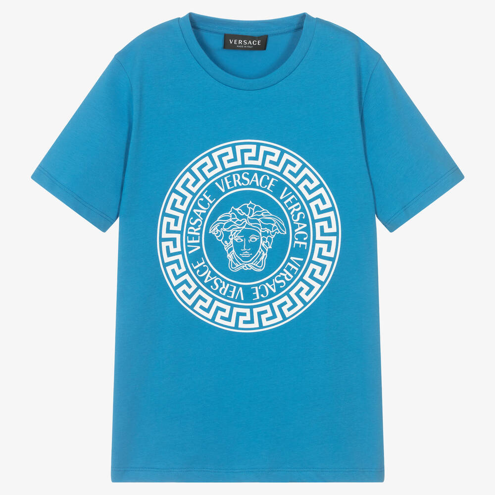 Versace - Teen Blue Medusa T-Shirt | Childrensalon