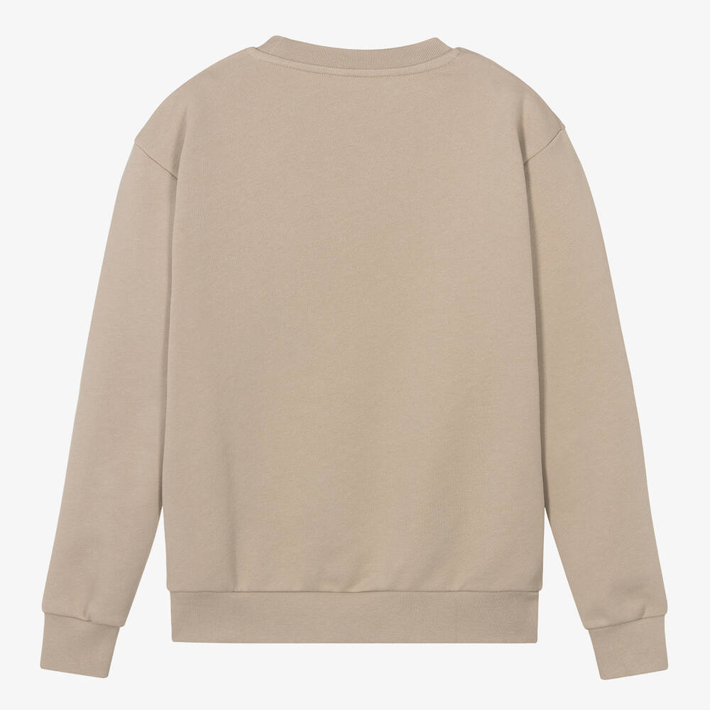 Versace-Бежевый хлопковый свитшот для мальчиков-подростков | Childrensalon Outlet