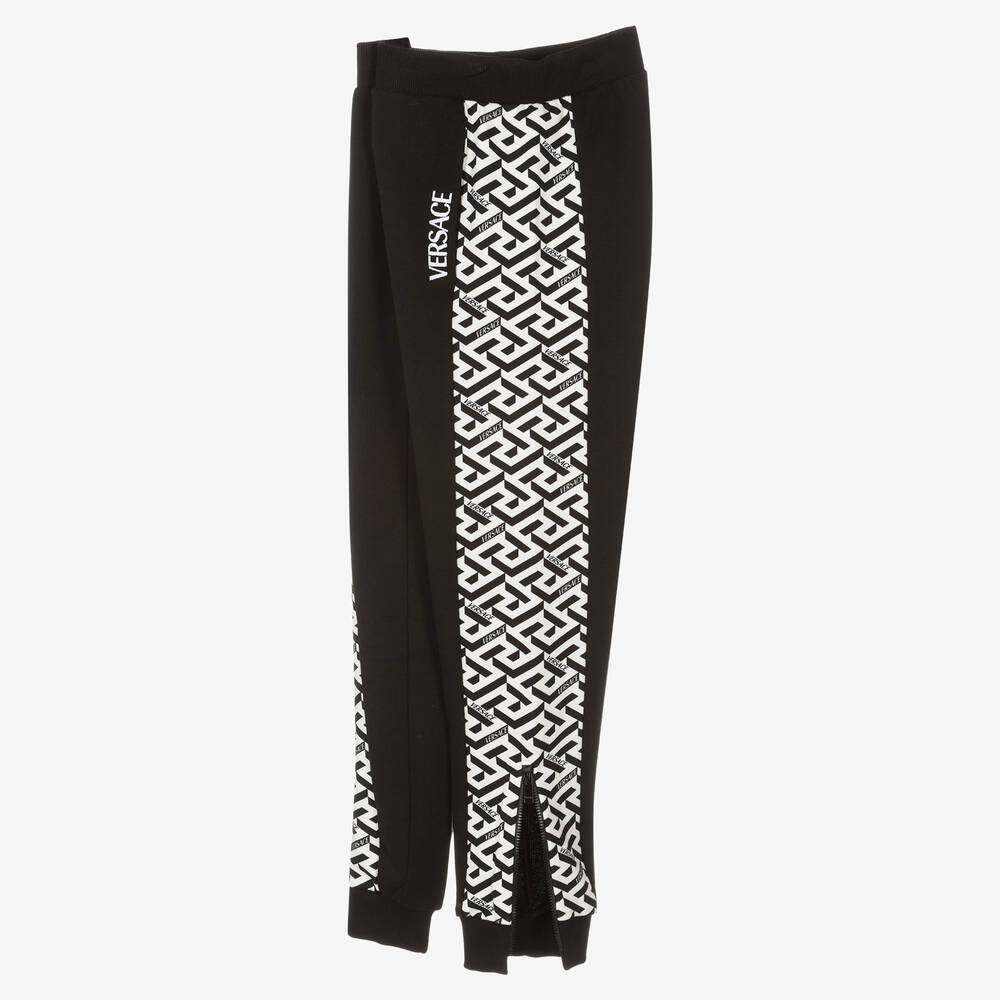 Versace-جوغرز تينز ولادي قطن لون أسود | Childrensalon Outlet