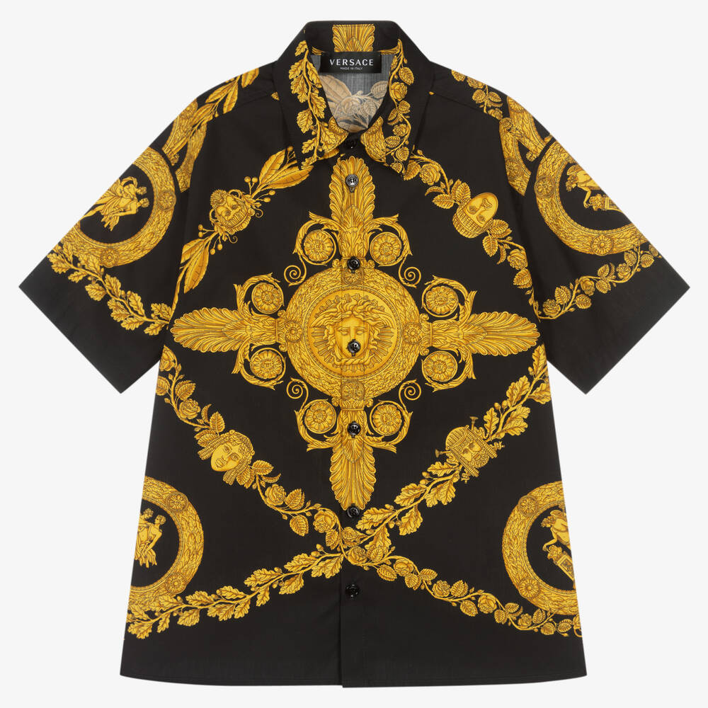 Black versace deals shirt
