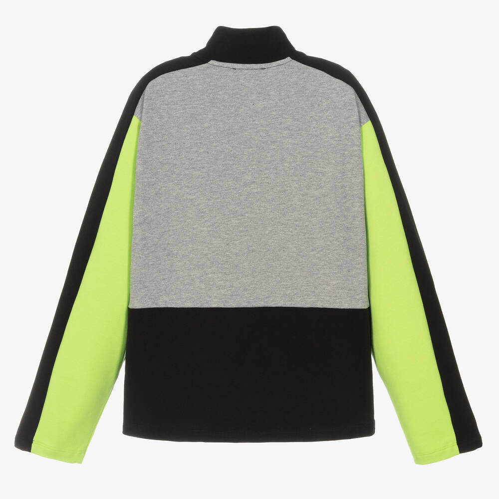 Versace-Teen Boys Black & Grey Cotton Sweatshirt | Childrensalon Outlet