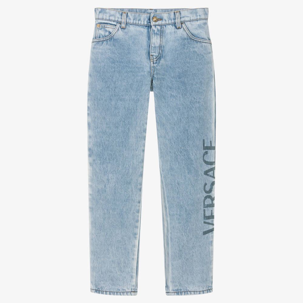 Versace - Blaue Teen Denim-Jeans für Jungen | Childrensalon