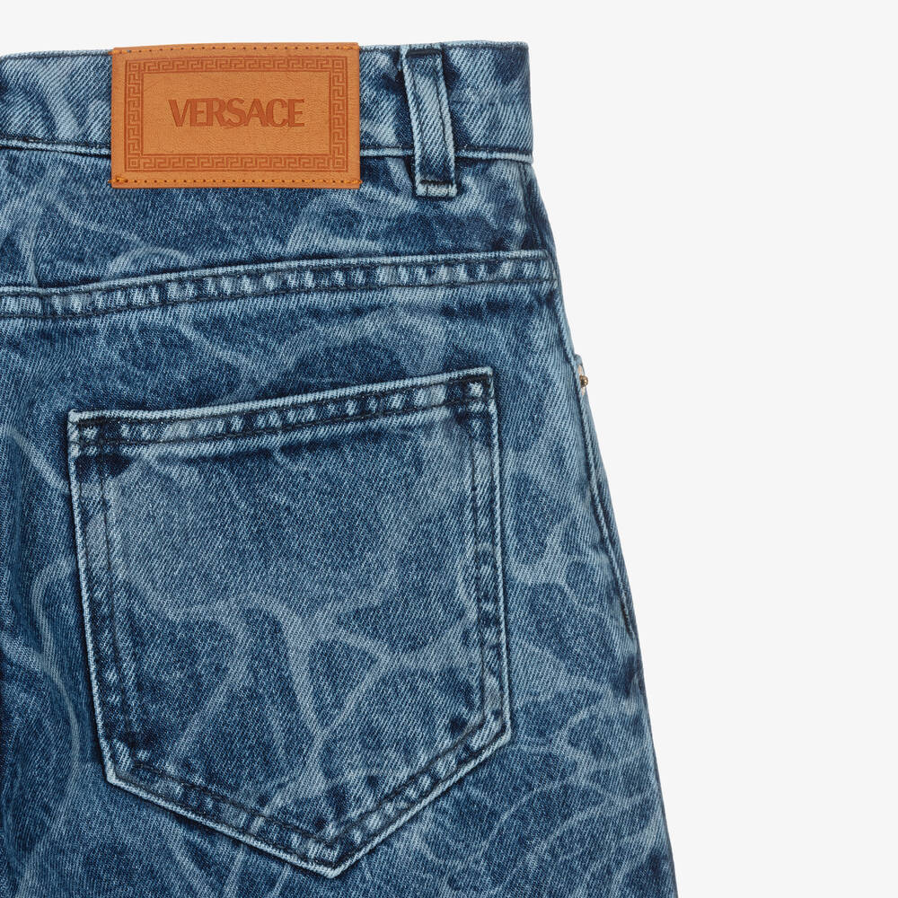 Versace-Синие джинсовые шорты | Childrensalon Outlet