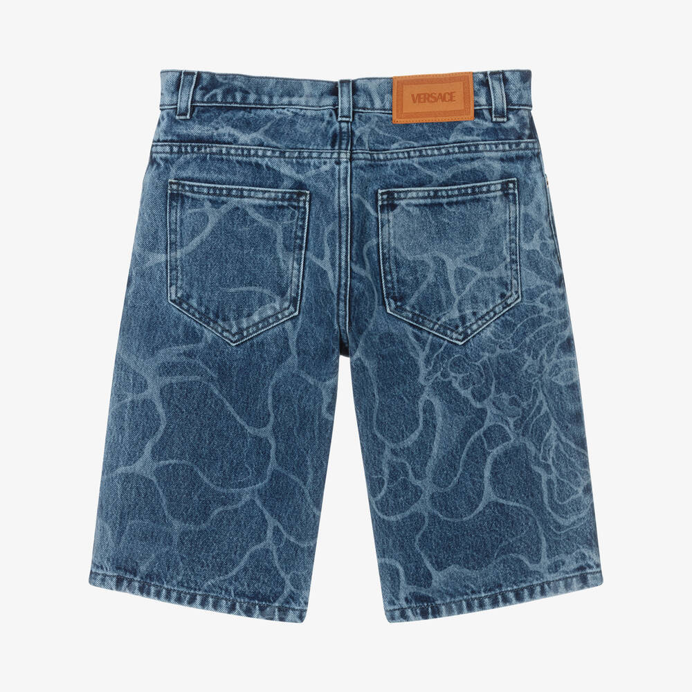 Versace-Синие джинсовые шорты | Childrensalon Outlet