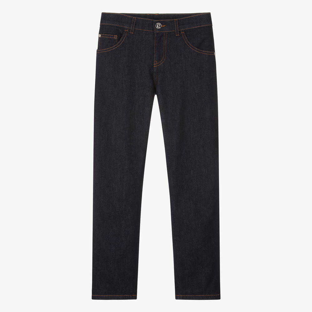 Versace-Teen Boys Dark Blue Denim Jeans | Childrensalon Outlet