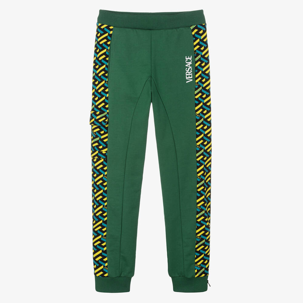 Versace - Teen Boys Green Joggers | Childrensalon