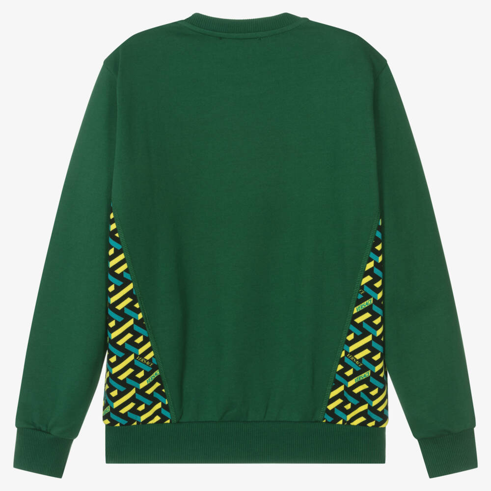 Versace-Зеленый свитшот для мальчиков-подростков | Childrensalon Outlet