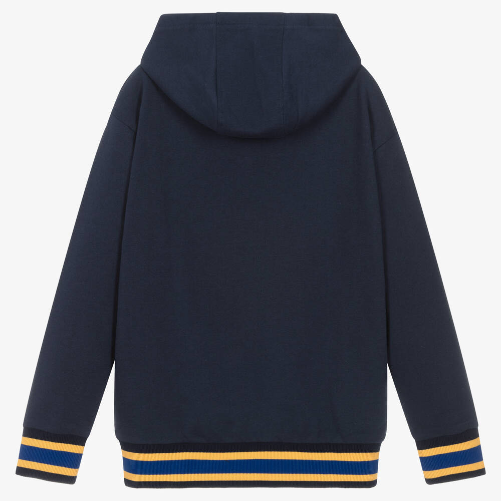 Versace-Синяя худи с золотистым акцентом Medusa | Childrensalon Outlet
