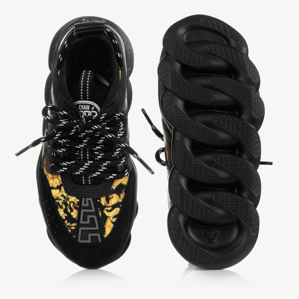 Versace Teen Chain Reaction Trainers Childrensalon Outlet