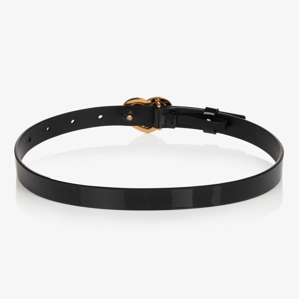 Versace-Черный кожаный ремень Medusa | Childrensalon Outlet