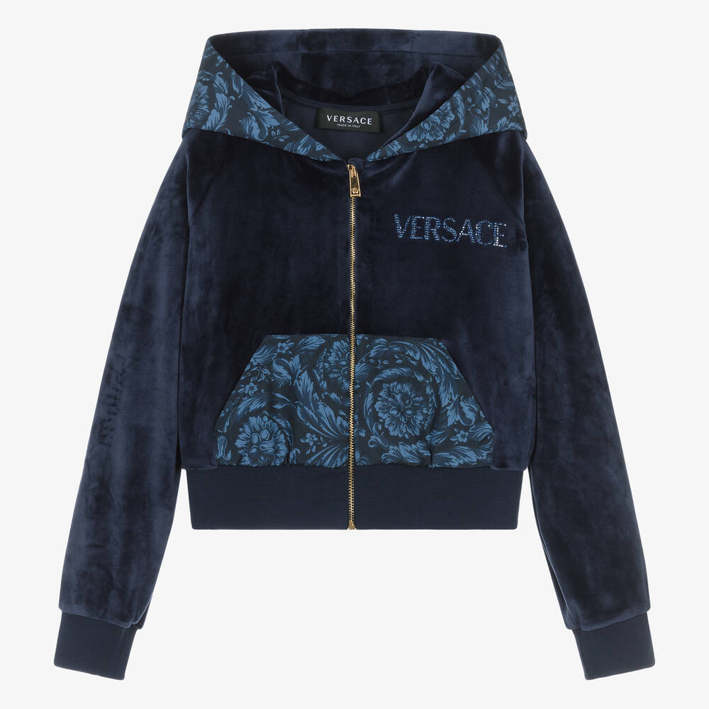 Versace hoodie blue best sale