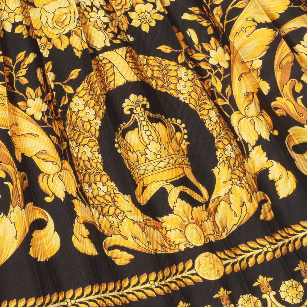 Versace-Teen Girls Gold Barocco Skirt | Childrensalon Outlet