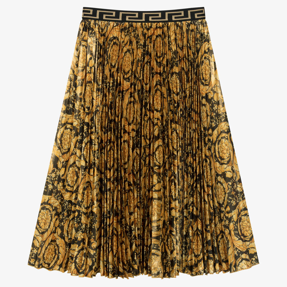 Gold versace skirt top
