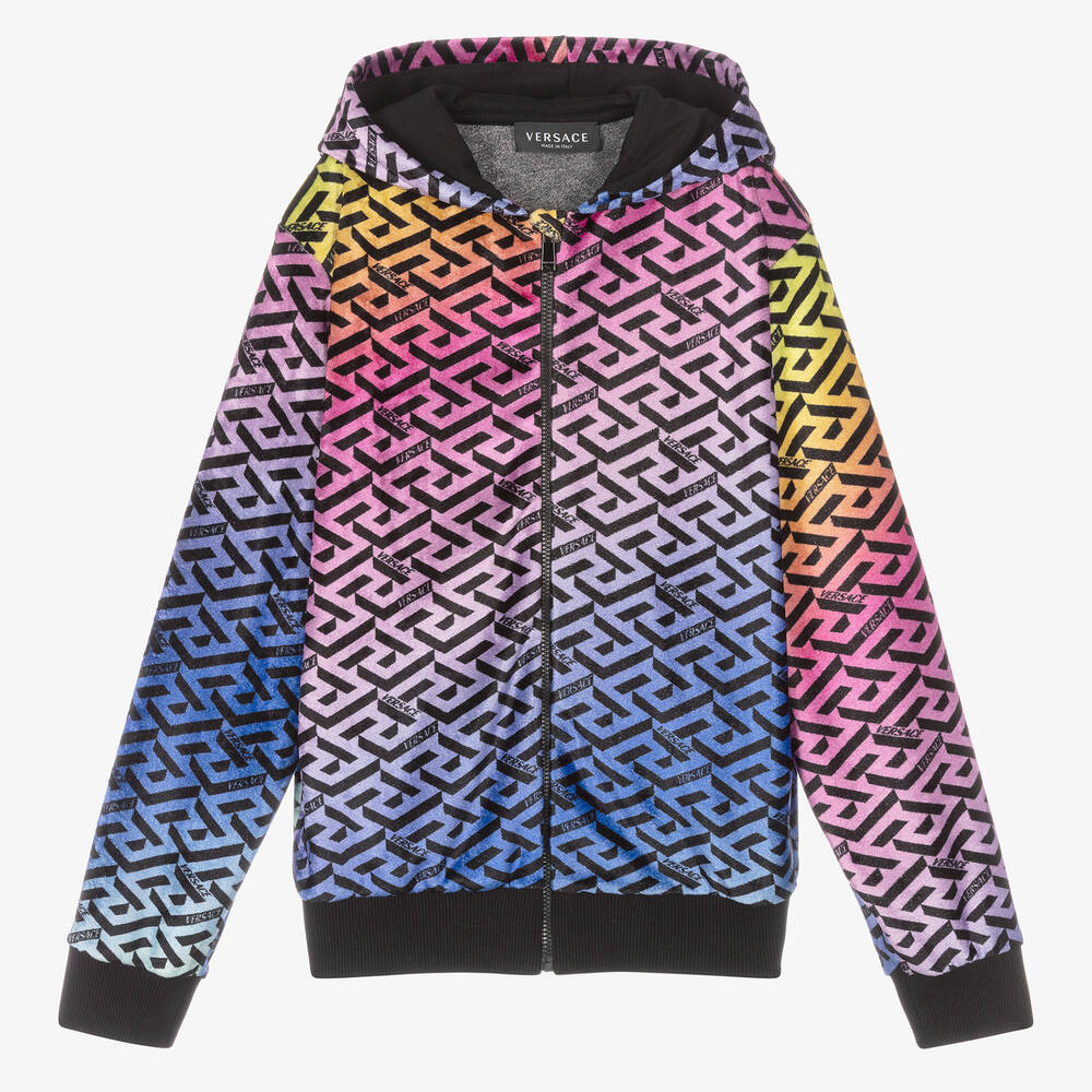 Versace - Teen Girls Greca Zip-Up Top | Childrensalon