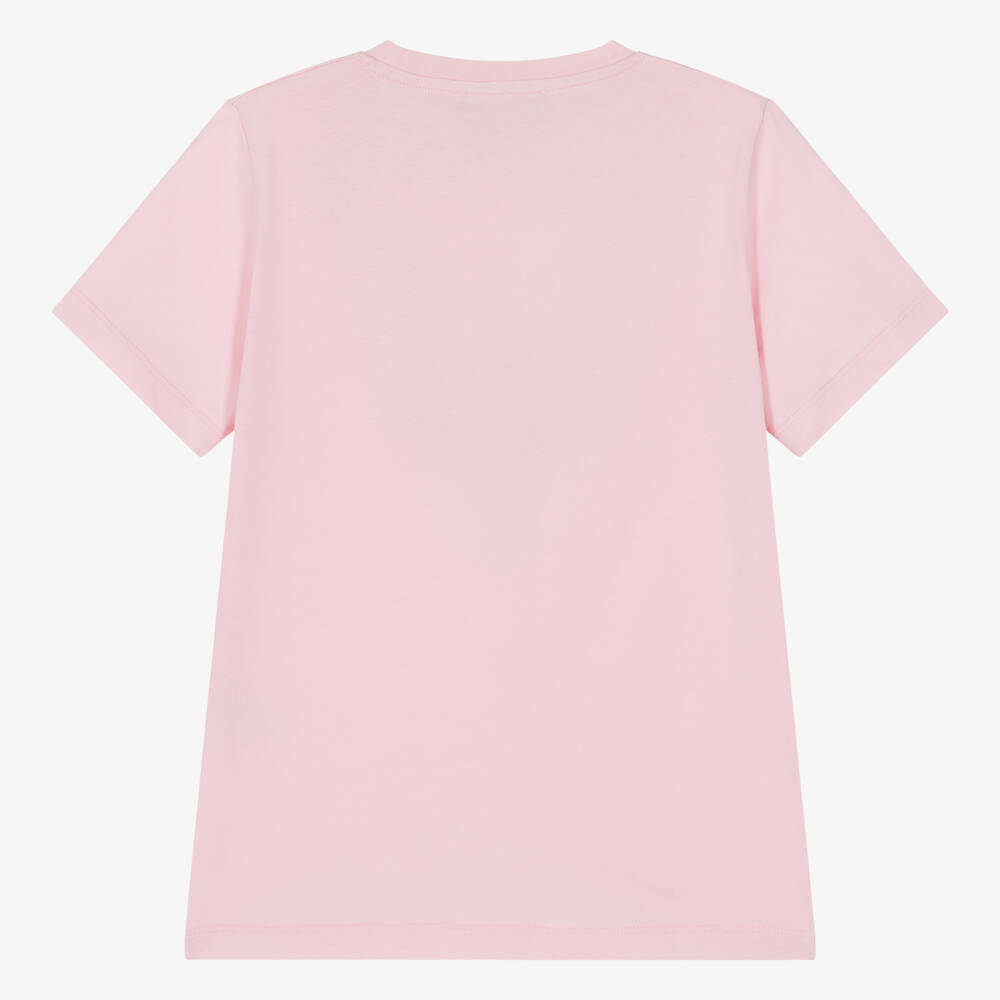 Versace-Teen Girls Pale Pink Cotton T-Shirt | Childrensalon Outlet