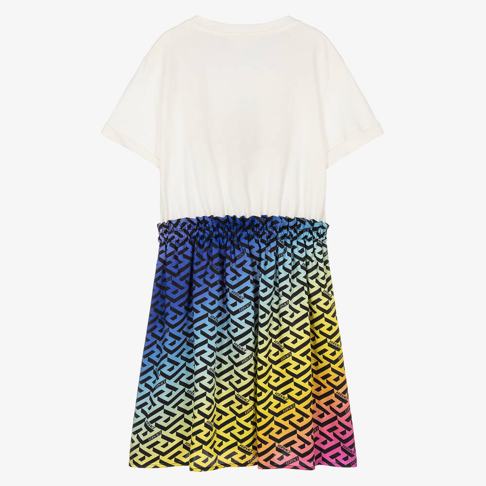 Versace-Teen Girls Pink Greca Dress  | Childrensalon Outlet