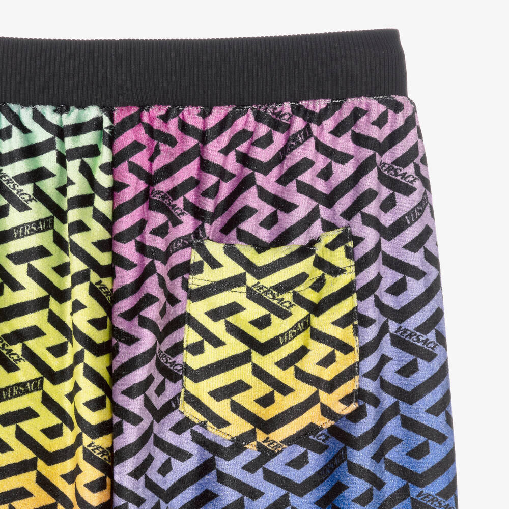 Versace-Розовые джоггеры Greca для девочек | Childrensalon Outlet