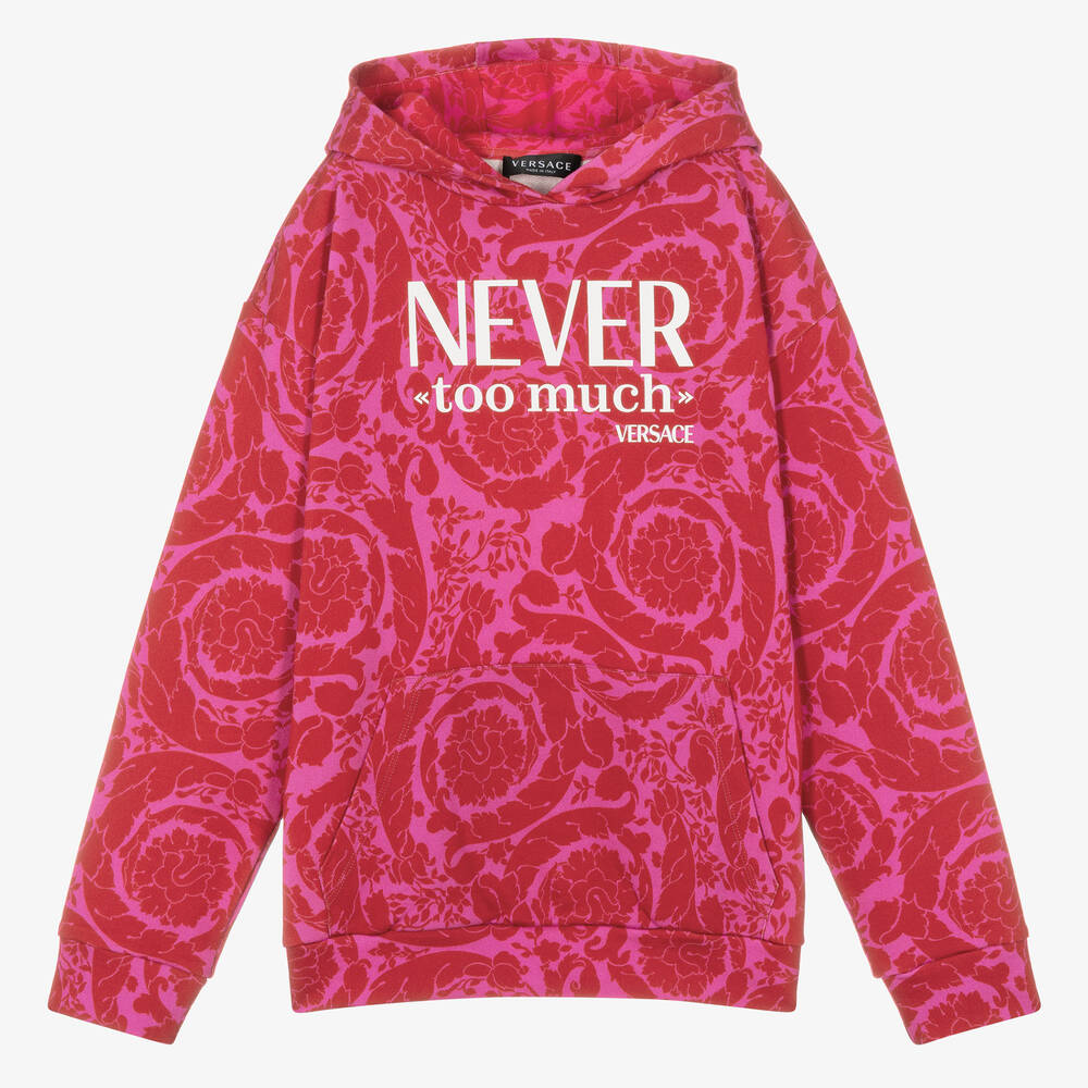 versace sweatshirt pink