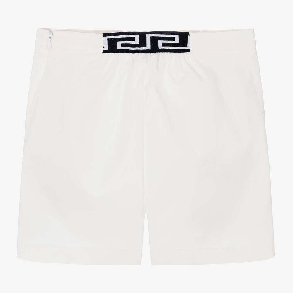 White versace shorts top