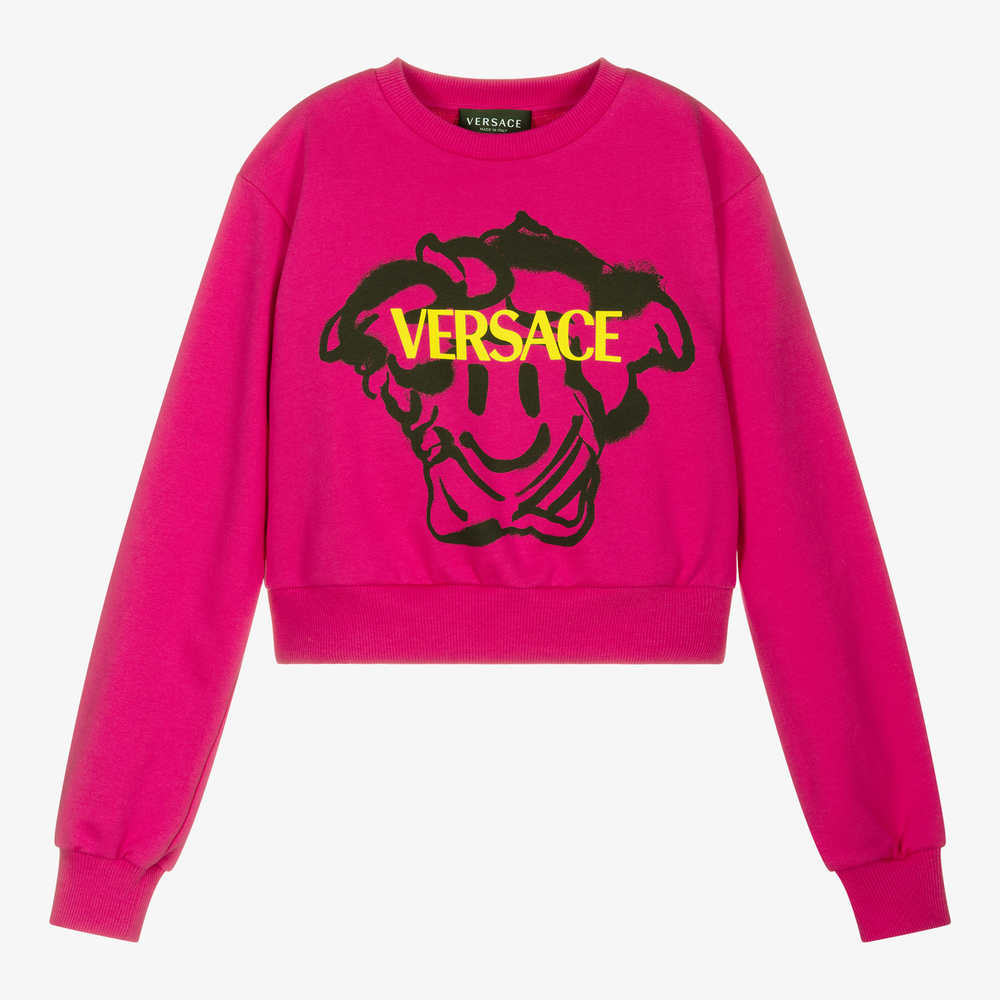 Versace - Розовый свитшот Medusa для подростков | Childrensalon