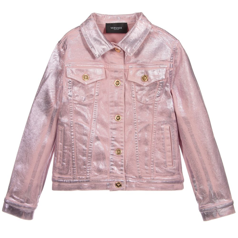 Versace - Куртка цвета розовый металлик для подростков  | Childrensalon