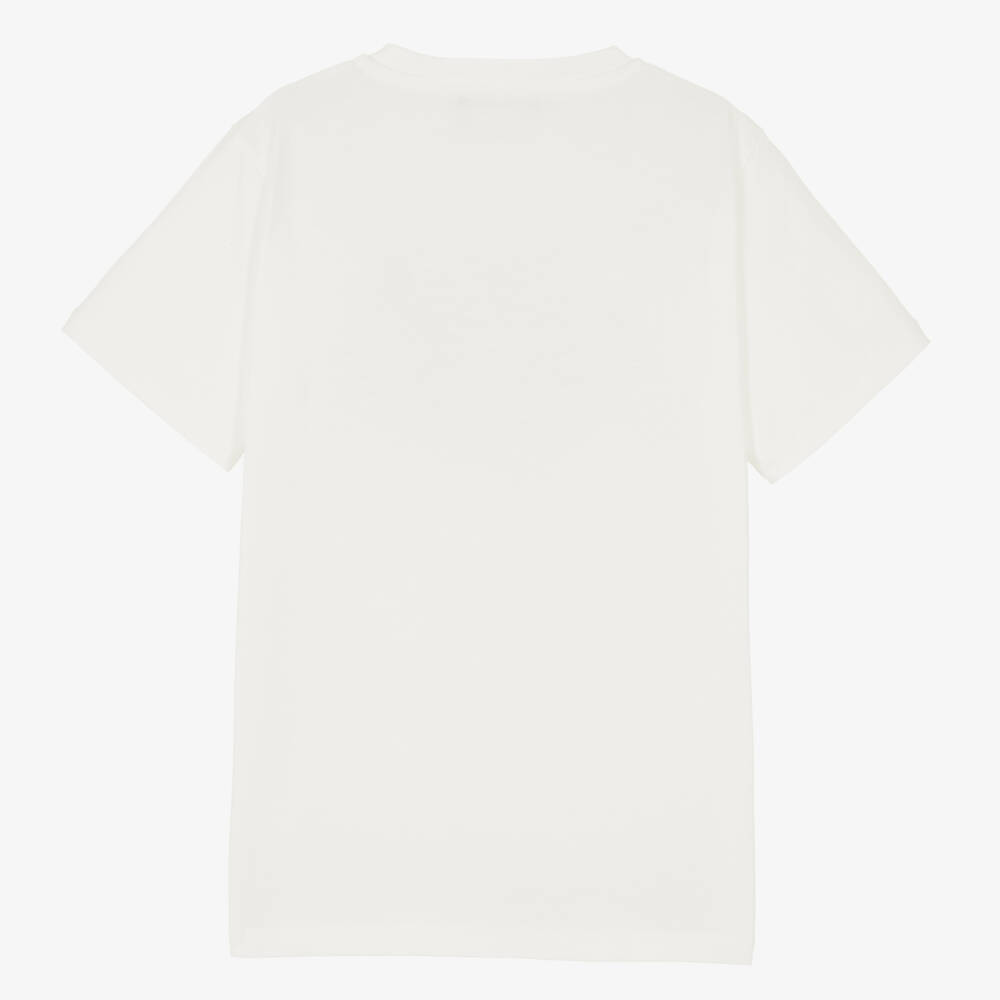 Versace-Teen White Cotton Medusa T-Shirt | Childrensalon Outlet