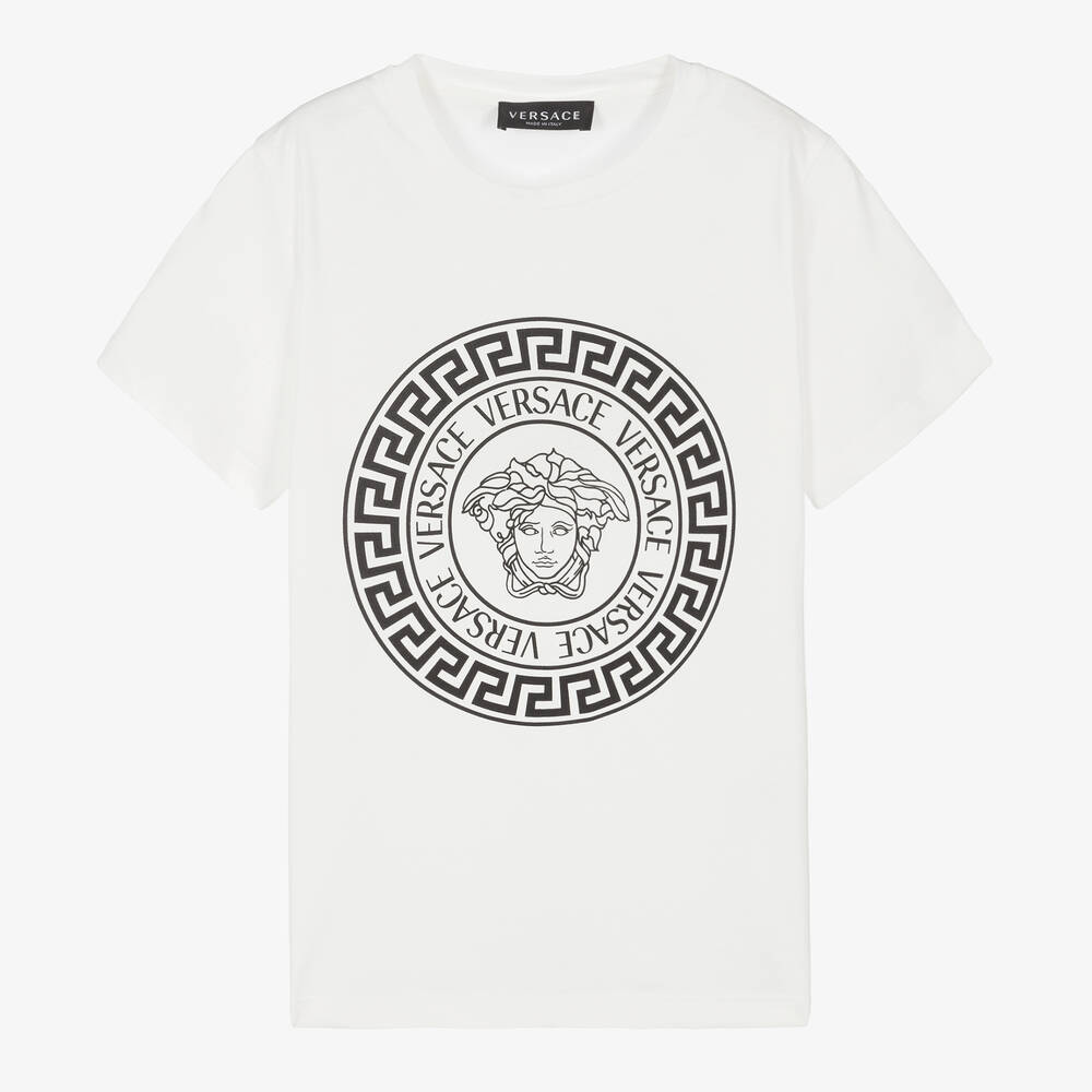 Versace - T-shirt blanc Medusa Ado | Childrensalon