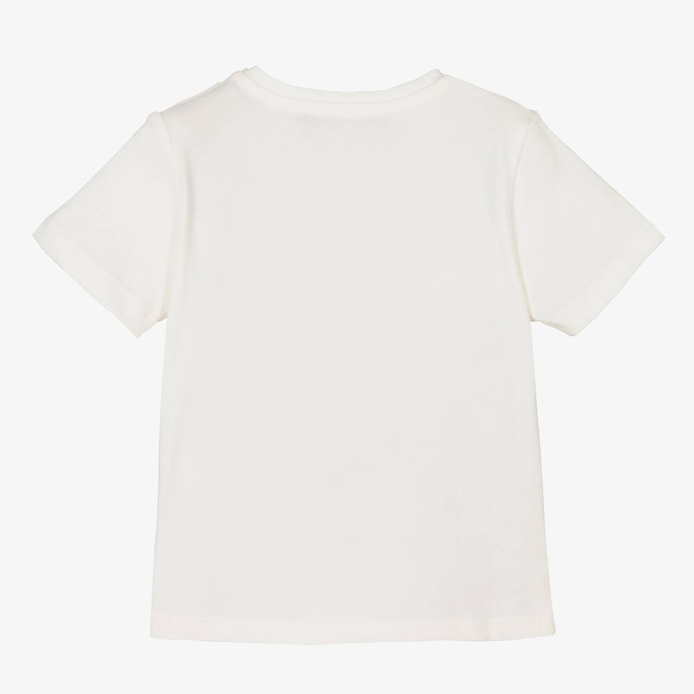 Versace-White & Pink Bunny Baby T-Shirt | Childrensalon Outlet