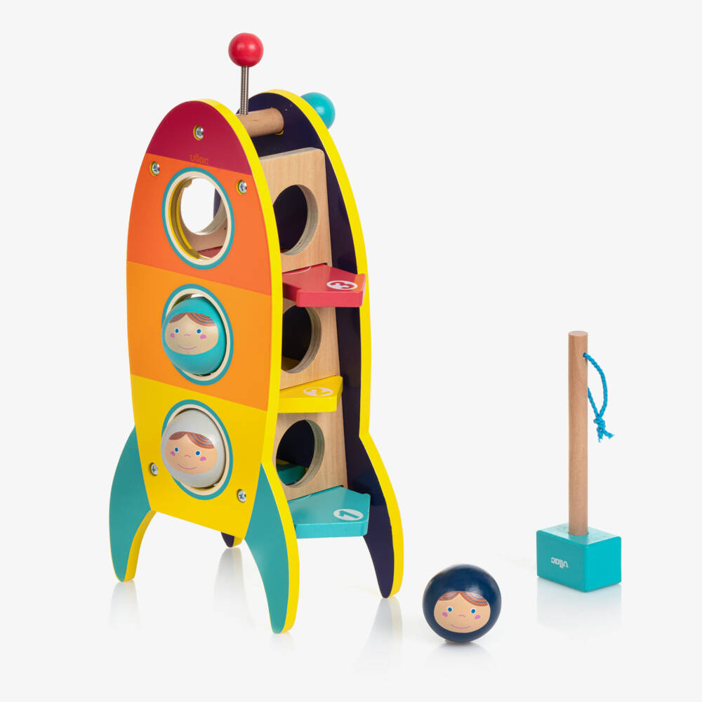 Vilac-Boys' Vibrant Rocket Hammer Game | Childrensalon Outlet
