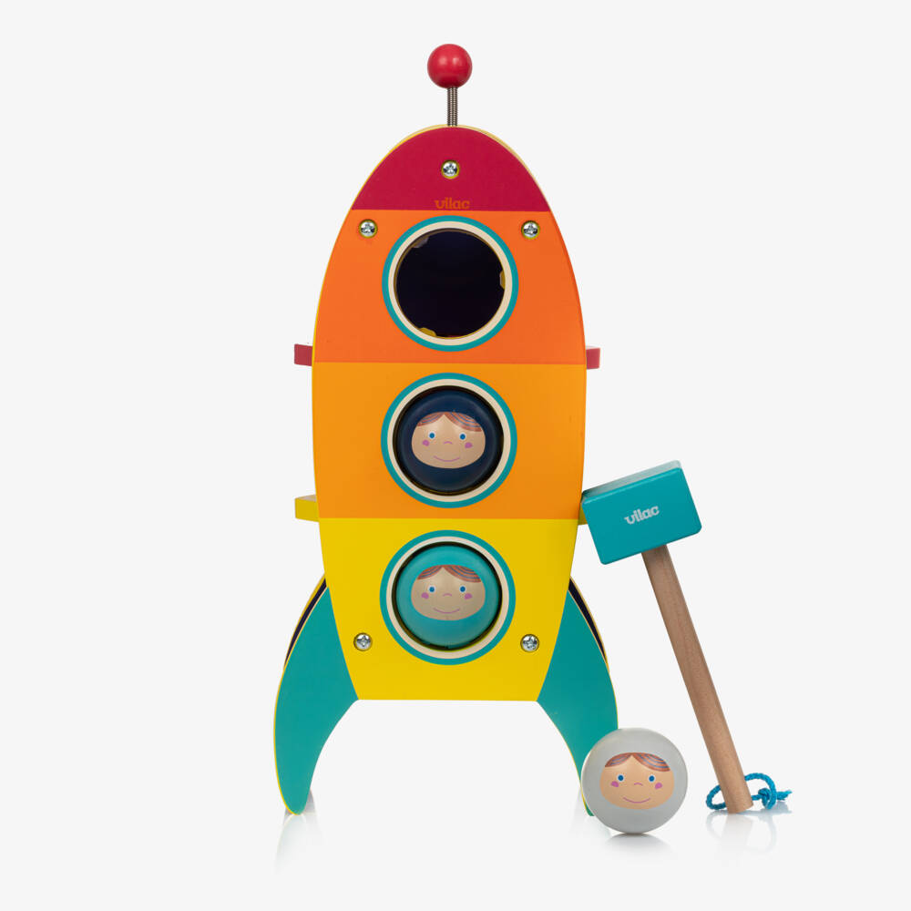 Vilac-Boys' Vibrant Rocket Hammer Game | Childrensalon Outlet