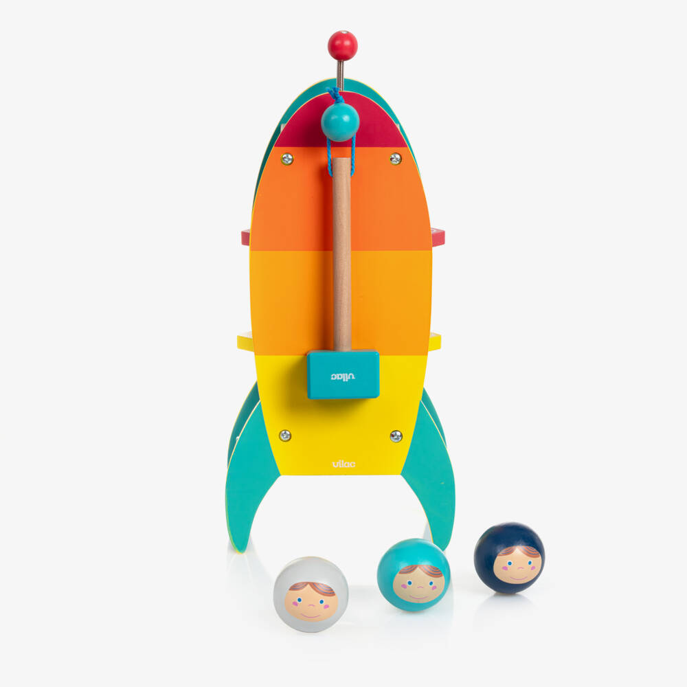 Vilac-Boys' Vibrant Rocket Hammer Game | Childrensalon Outlet