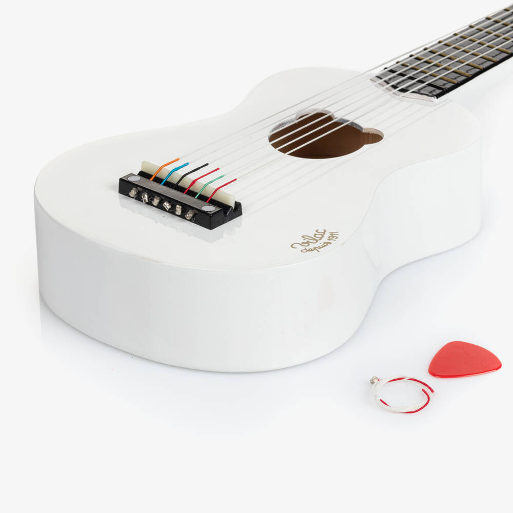Vilac-Girls Classic White Wooden Guitar | Childrensalon Outlet