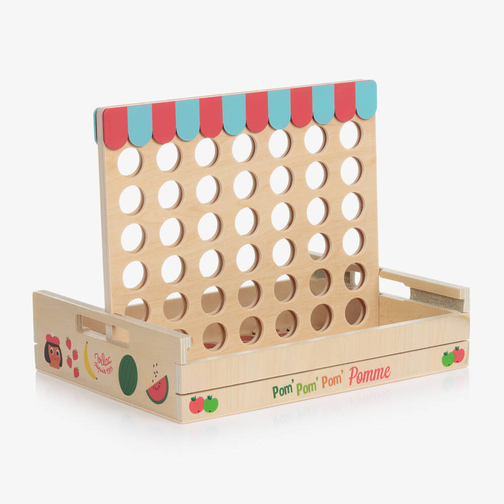 Vilac-Wooden 4-in-a-Row Game (28cm) | Childrensalon Outlet