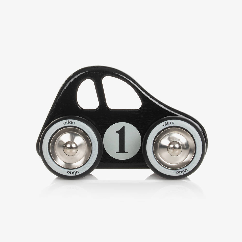Vilac-Wooden Black Car Toy (15cm) | Childrensalon Outlet