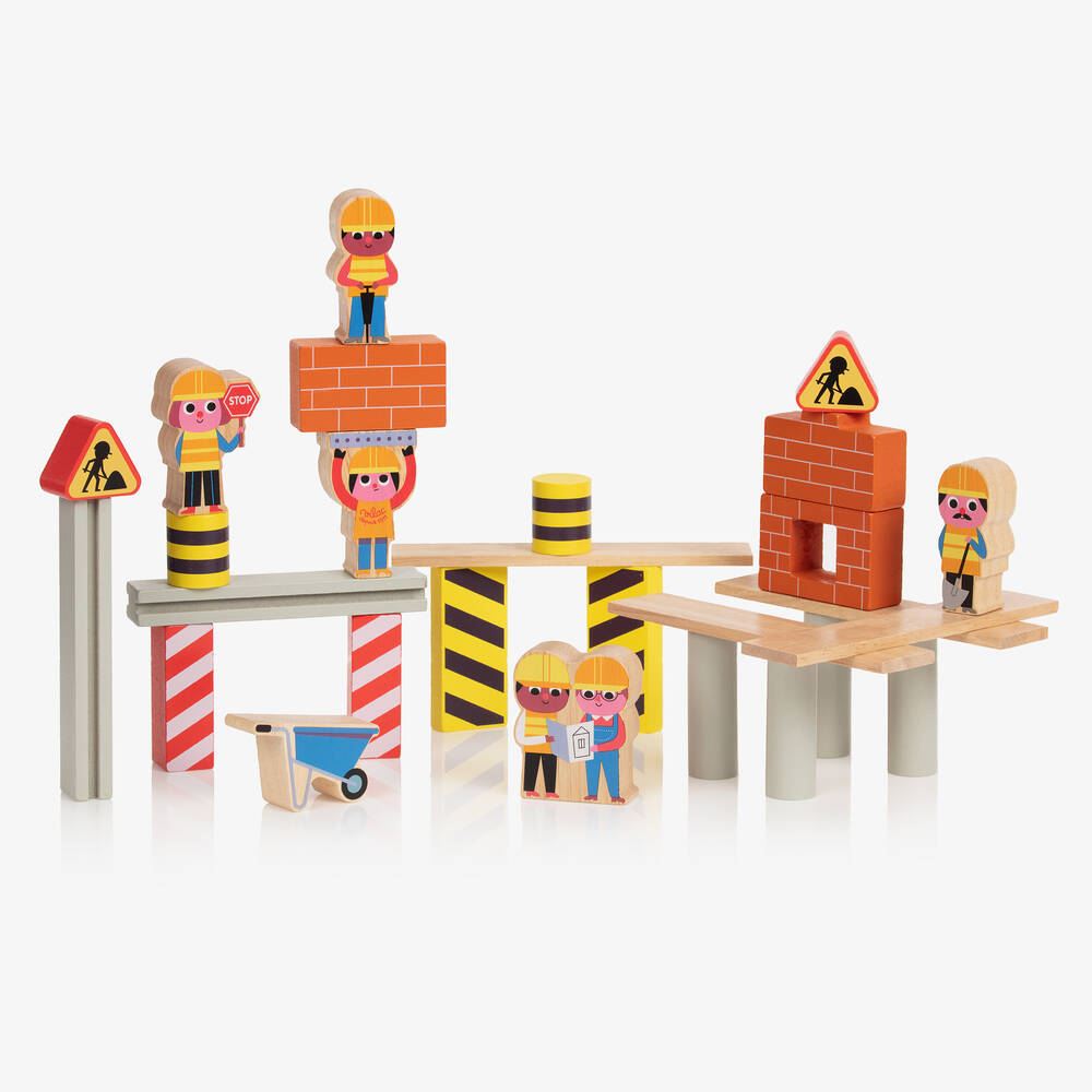 Vilac-Деревянная игра-баланс Стройка (15см) | Childrensalon Outlet