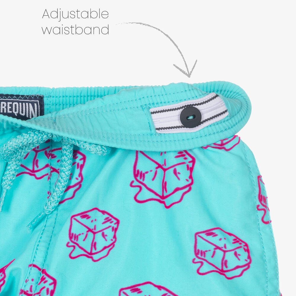 Vilebrequin-شورت سباحة لون أزرق وزهري للأولاد | Childrensalon Outlet