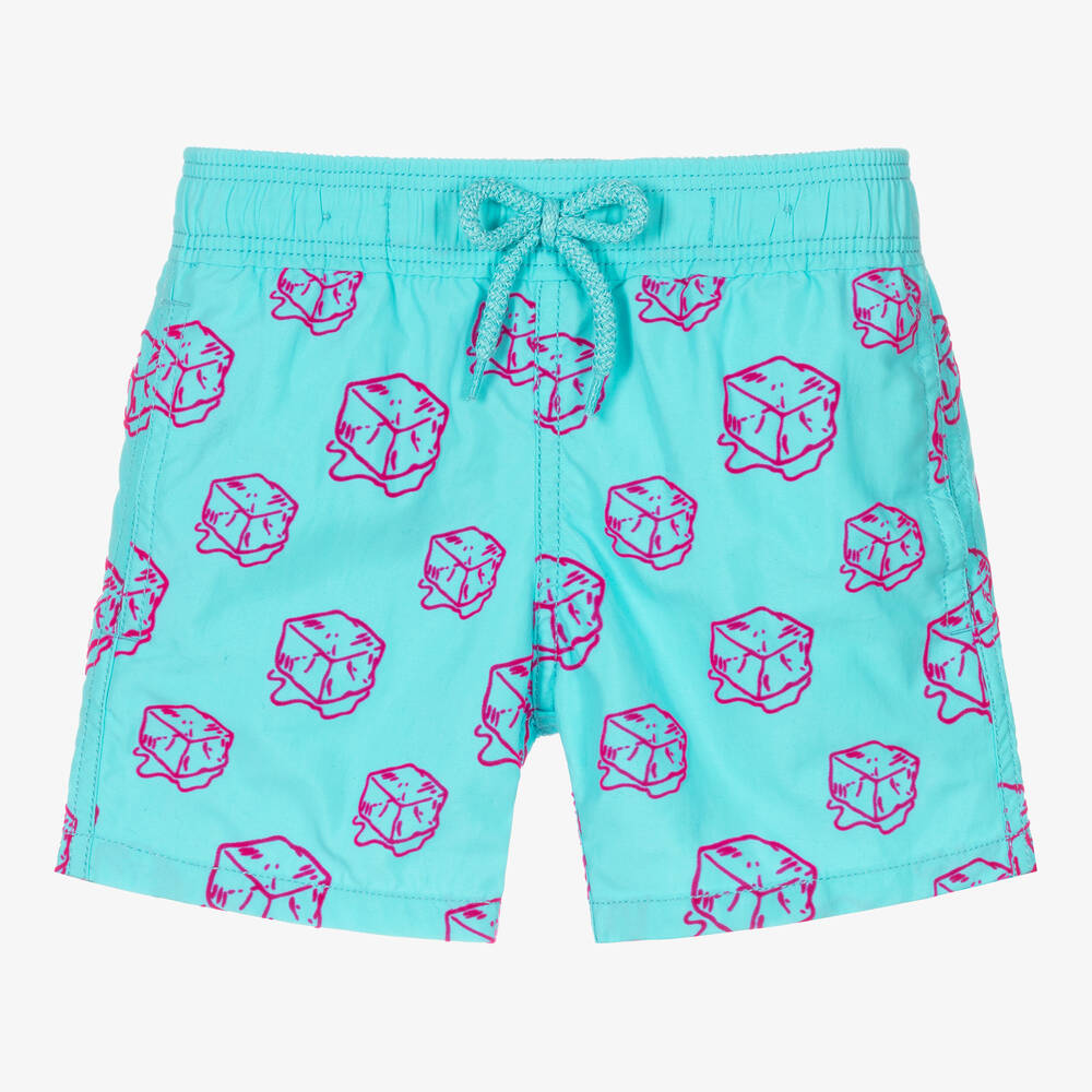 Vilebrequin - Blue Ice Cube Swim Shorts | Childrensalon