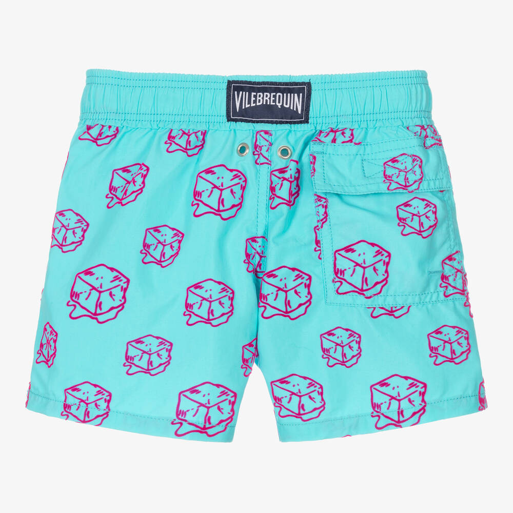 Vilebrequin-شورت سباحة لون أزرق وزهري للأولاد | Childrensalon Outlet