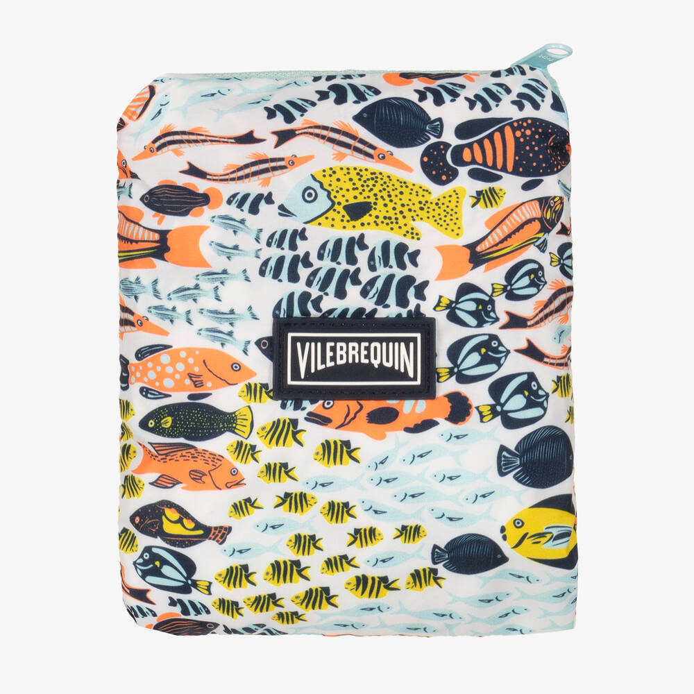 Vilebrequin-شورت سباحة لون أزرق وبرتقالي للأولاد | Childrensalon Outlet