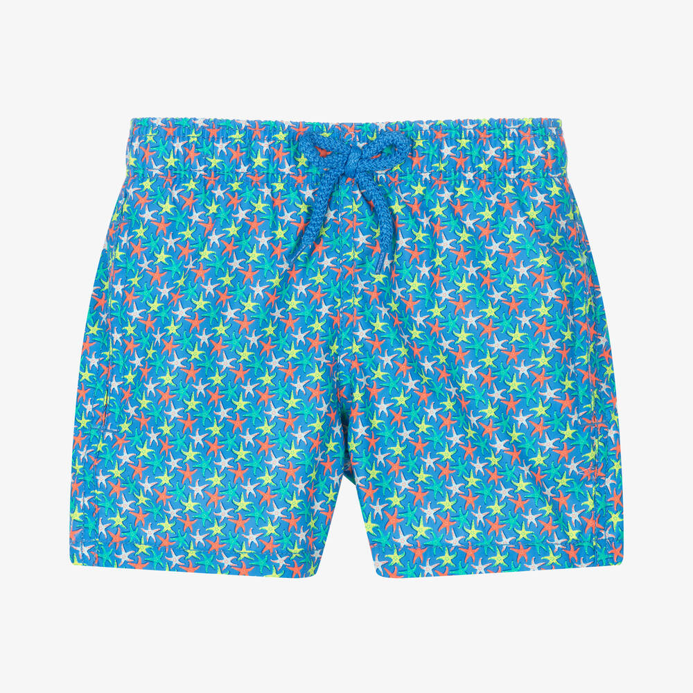Vilebrequin - Boys Blue Star Fish Swim Shorts | Childrensalon