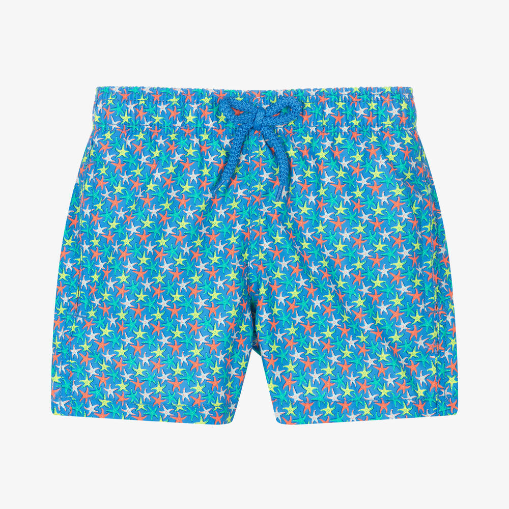Vilebrequin-Boys Blue Star Fish Swim Shorts | Childrensalon Outlet