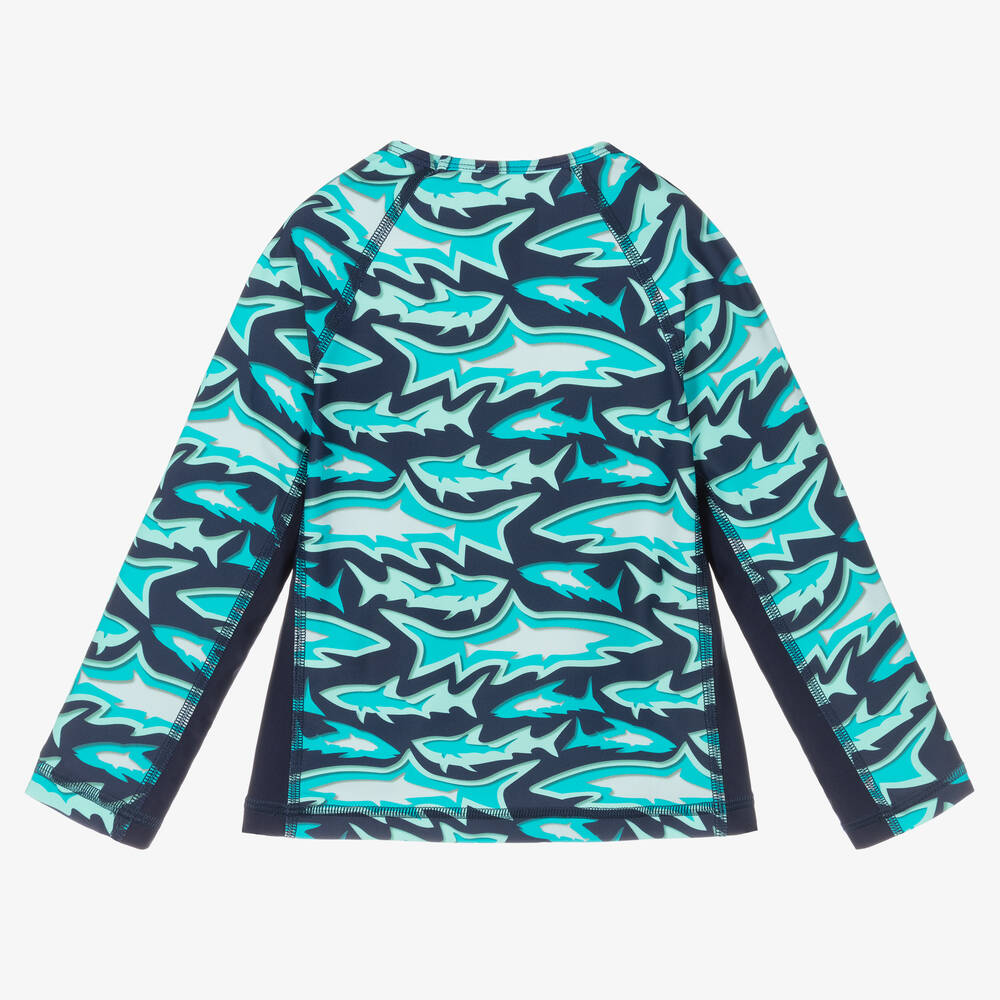 Vilebrequin-توب واقي من الشمس لون أزرق للأولاد (UPF50+) | Childrensalon Outlet