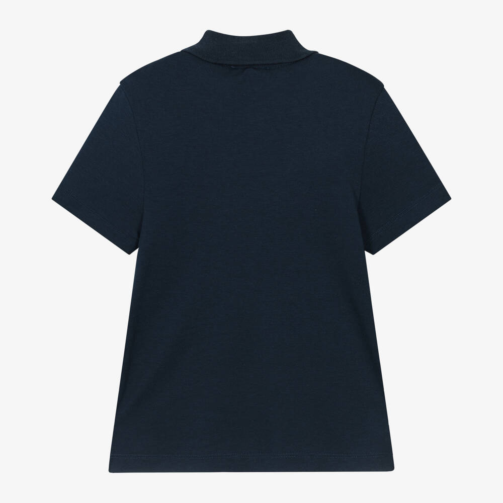 Vintage Ladybird-Boys Blue Turtle Polo Shirt | Childrensalon Outlet