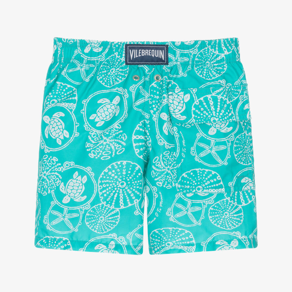 Vilebrequin-Boys Blue Turtle Swim Shorts | Childrensalon Outlet