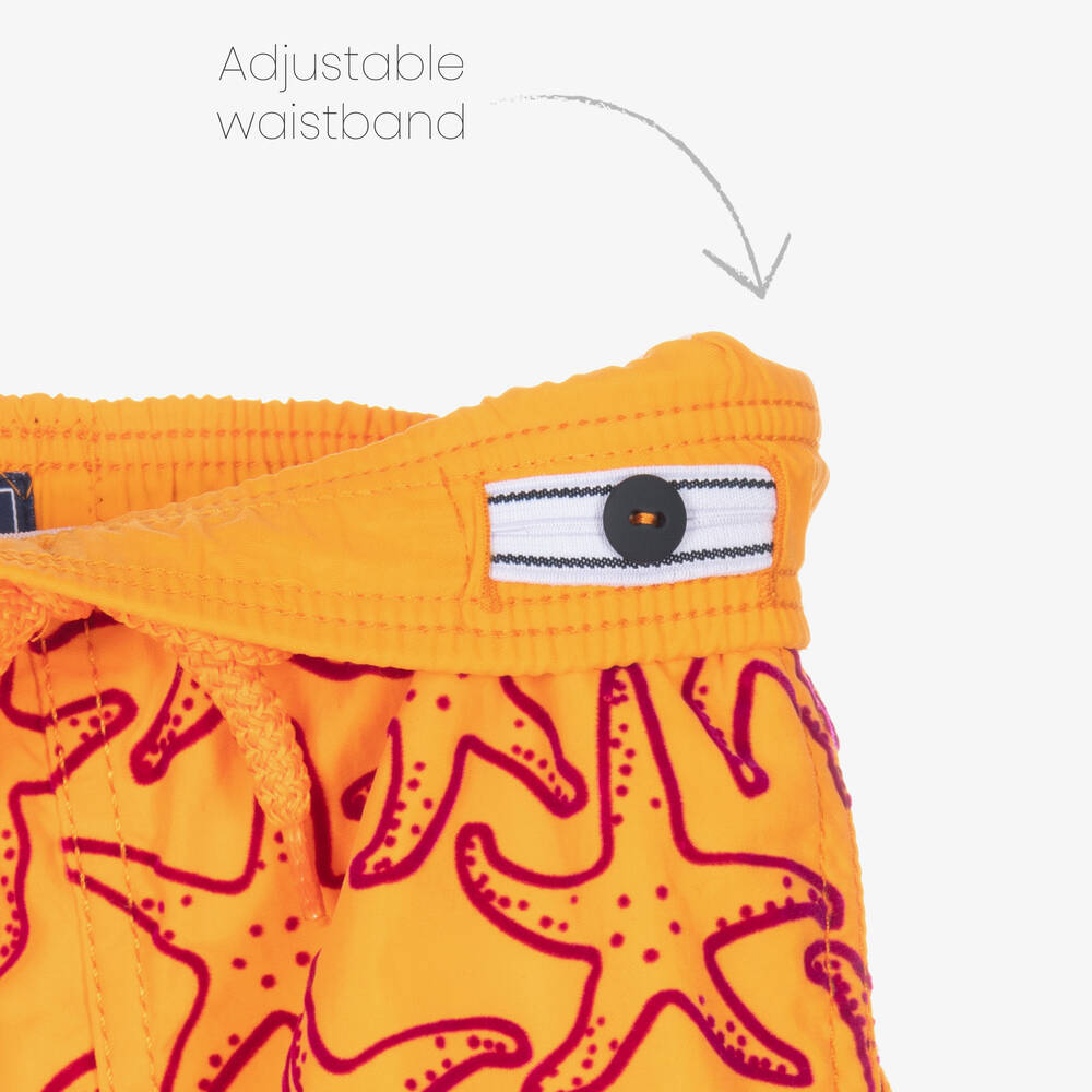 Vilebrequin-شورت سباحة لون برتقالي للأولاد | Childrensalon Outlet