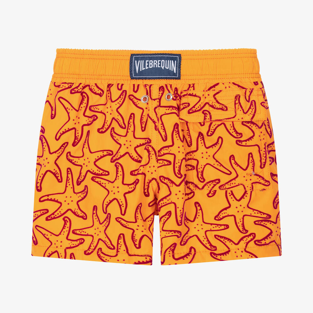 Vilebrequin-شورت سباحة لون برتقالي للأولاد | Childrensalon Outlet