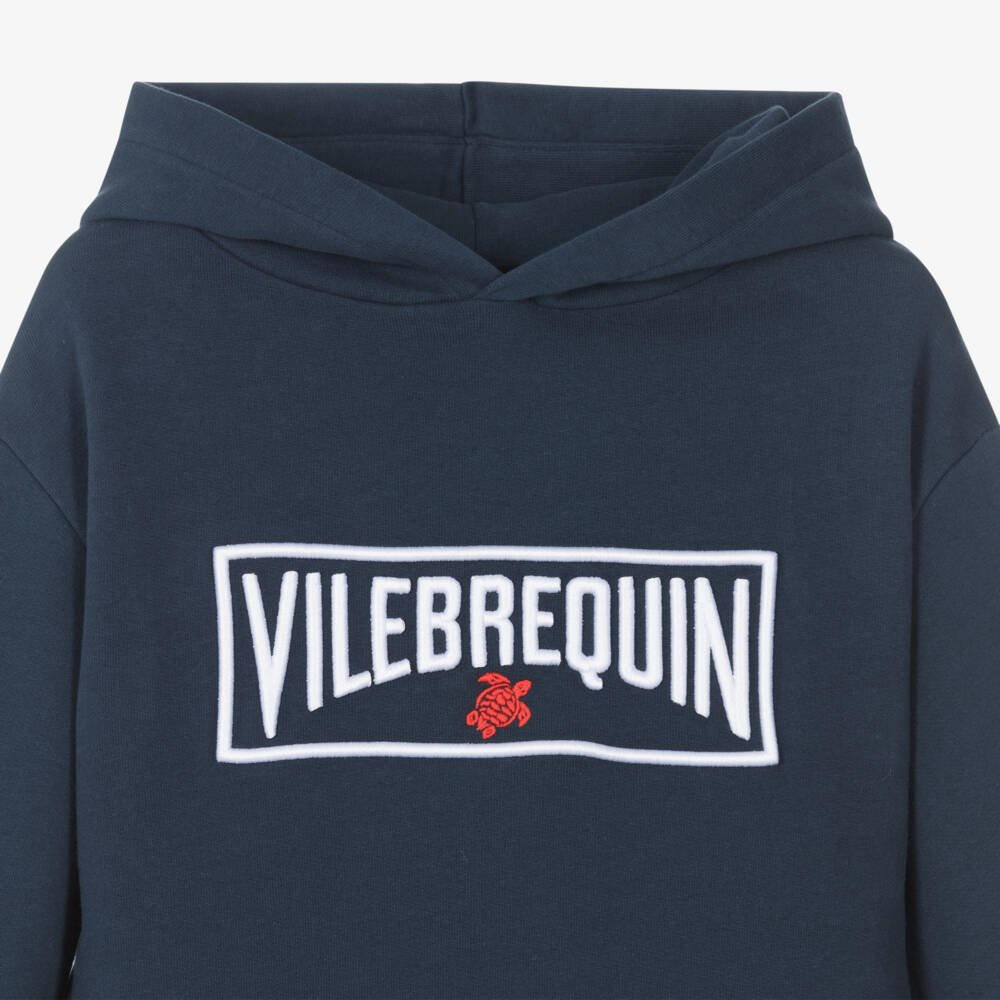 Vilebrequin-توب هودي قطن عضوي لون كحلي للأولاد | Childrensalon Outlet