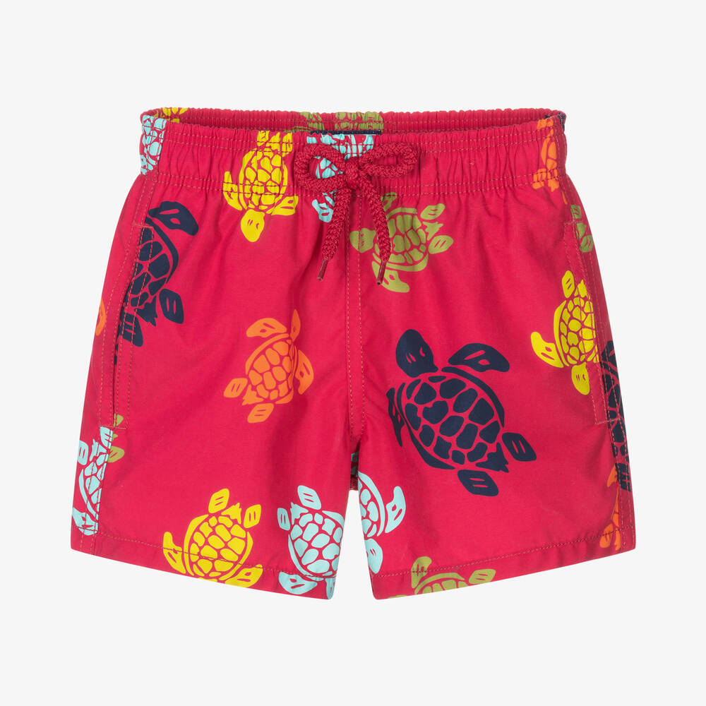 Vilebrequin - Short de bain rouge tortues garçon | Childrensalon