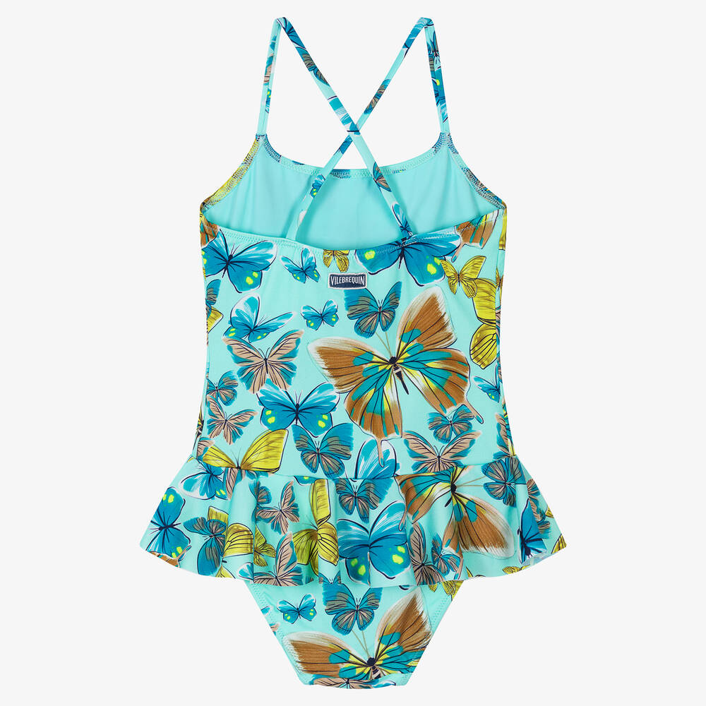 Vintage Ladybird-Голубой купальник с бабочками | Childrensalon Outlet
